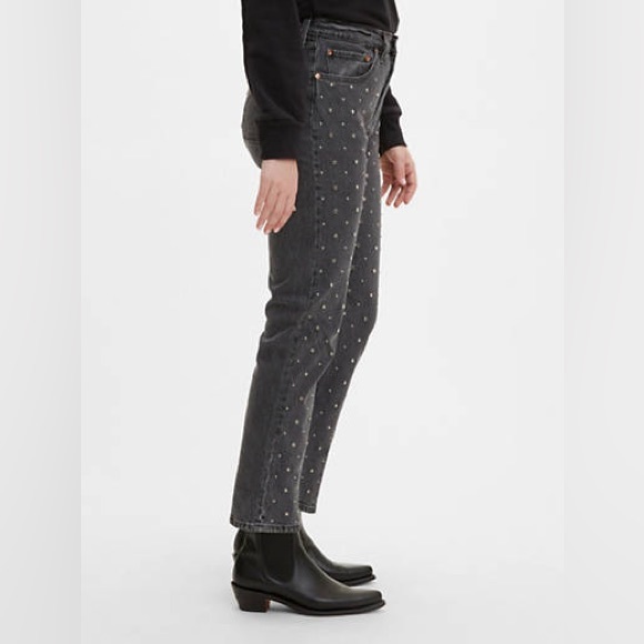 LEVI’S 501® Premium Cropped Crystal Studded Jeans - Picture 2 of 6